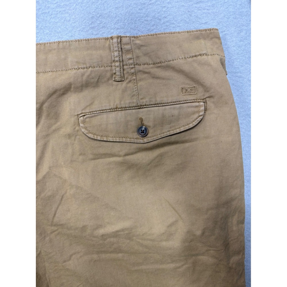 American Eagle Chino Shorts Mens 44 Tan Ne(x)t Level Flex Khaki Cotton Blend NEW - Picture 8 of 8